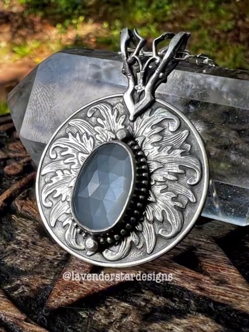 🌟 Trade w/D Artisan Faceted Moonstone Necklace 🌟 - Picture 3 of 7
